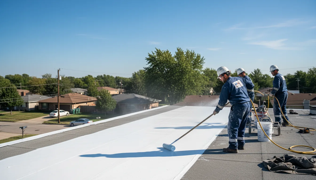 Commercial roof coating in Miles, TX near me